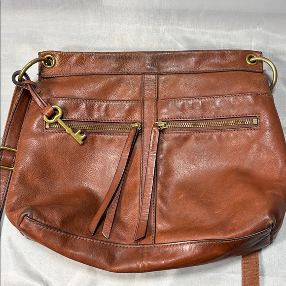 (Used) Fossil Rich Brown Leather Crossbody Bag
In Excellent Condition! - Picture 10 of 13